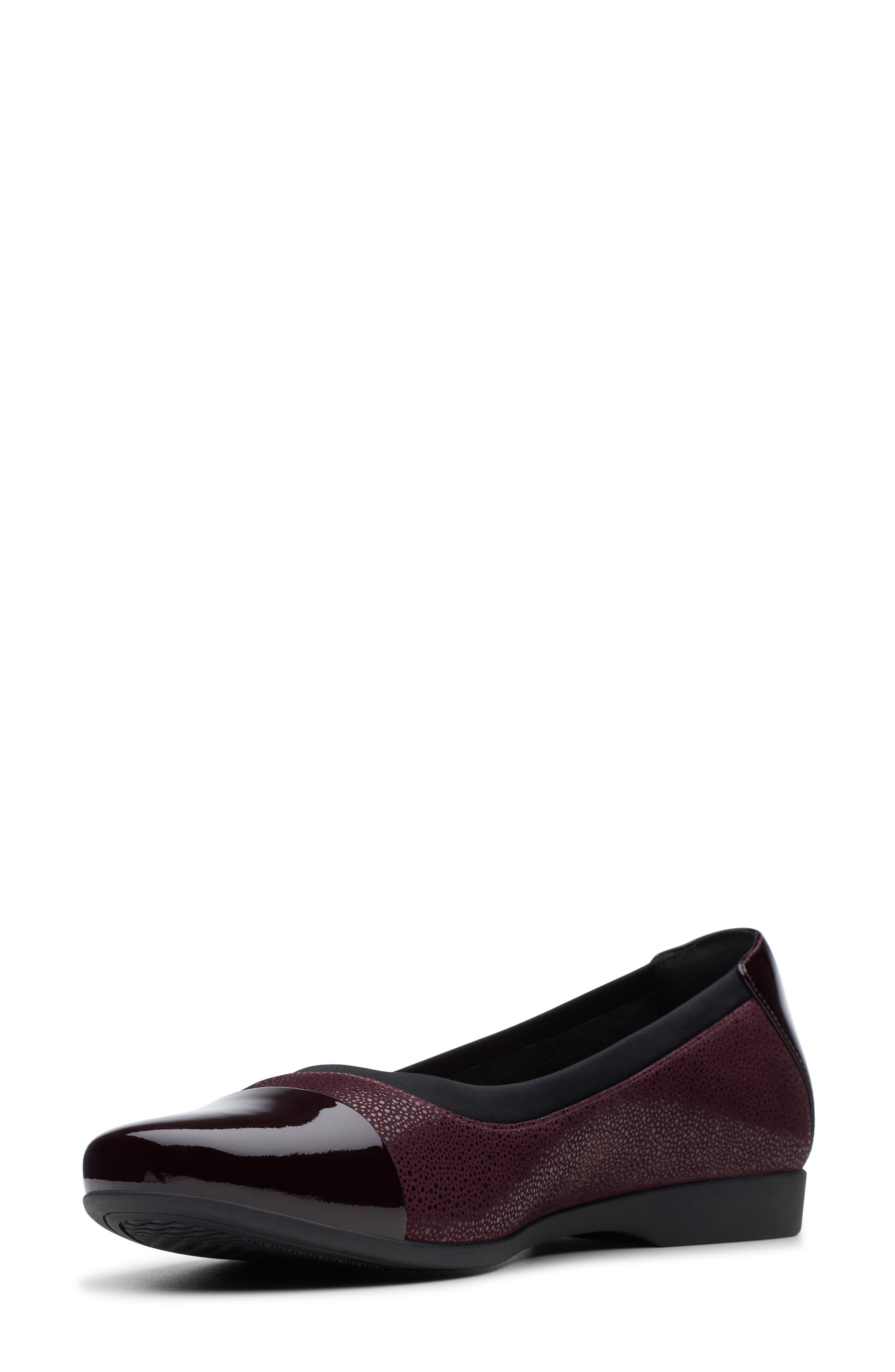 Un Darcey Cap Flat, Alternate, color, EGGPLANT LEATHER