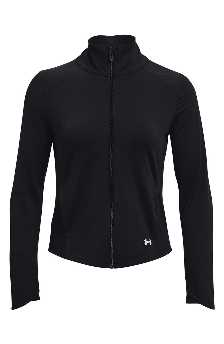 Under Armour Meridian Ribbed Waistband Performance Ankle Leggings, Alternate, color,