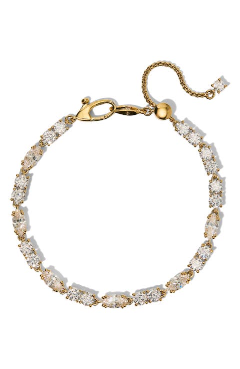 Twinnie Cubic Zirconia Line Bracelet