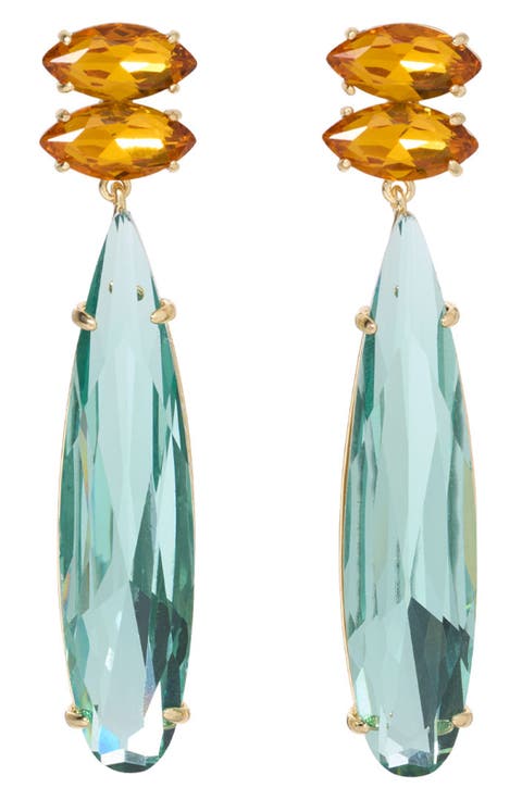 Icicle Glass Drop Earrings