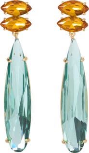 ROXANNE ASSOULIN Icicle Glass Drop Earrings