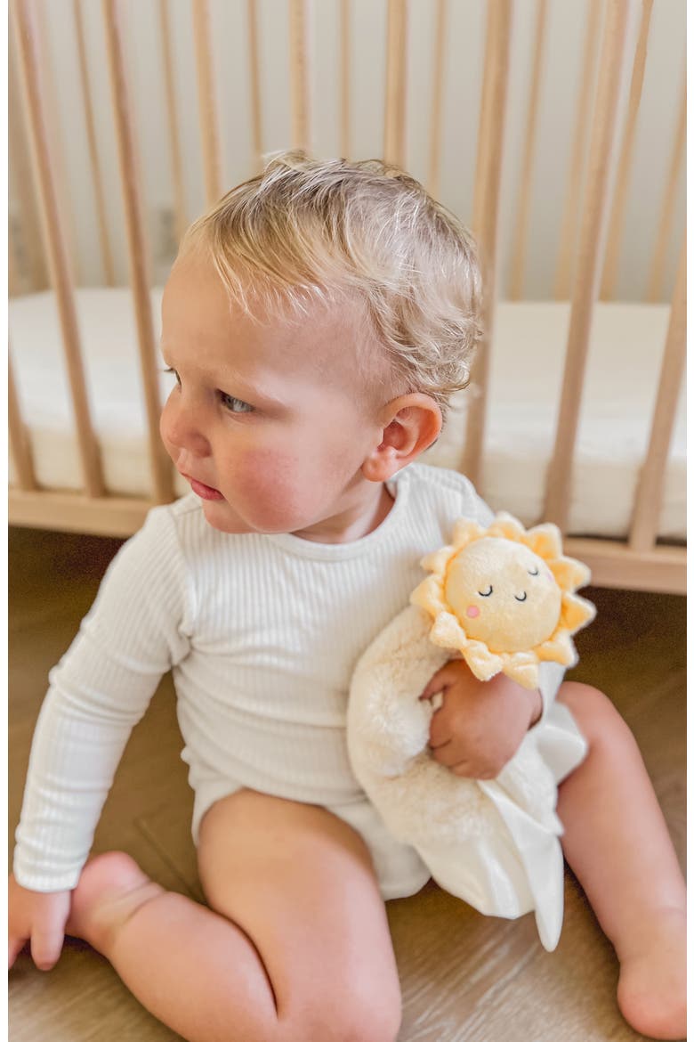 Little Lovey & Soother Blanket, Alternate, color, YELLOW/ WHITE