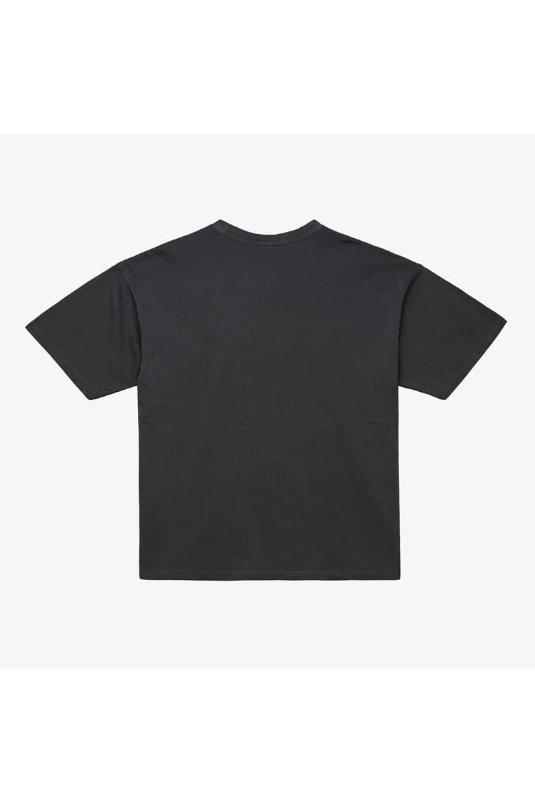 Men's Mitchell & Ness  Black Detroit Lions Downtown Collection Premium Vintage Logo T-Shirt, Alternate, color, Black