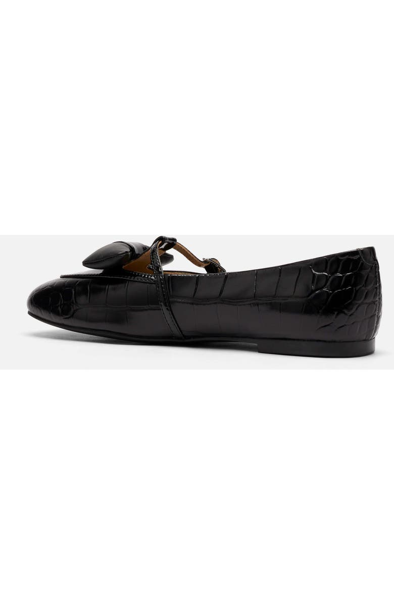 MARC NOLAN Mina Leather Mary Jane Flats, Alternate, color, Black Croc