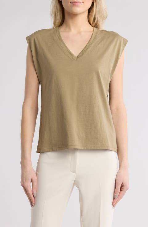 V-Neck Pima Cotton T-Shirt