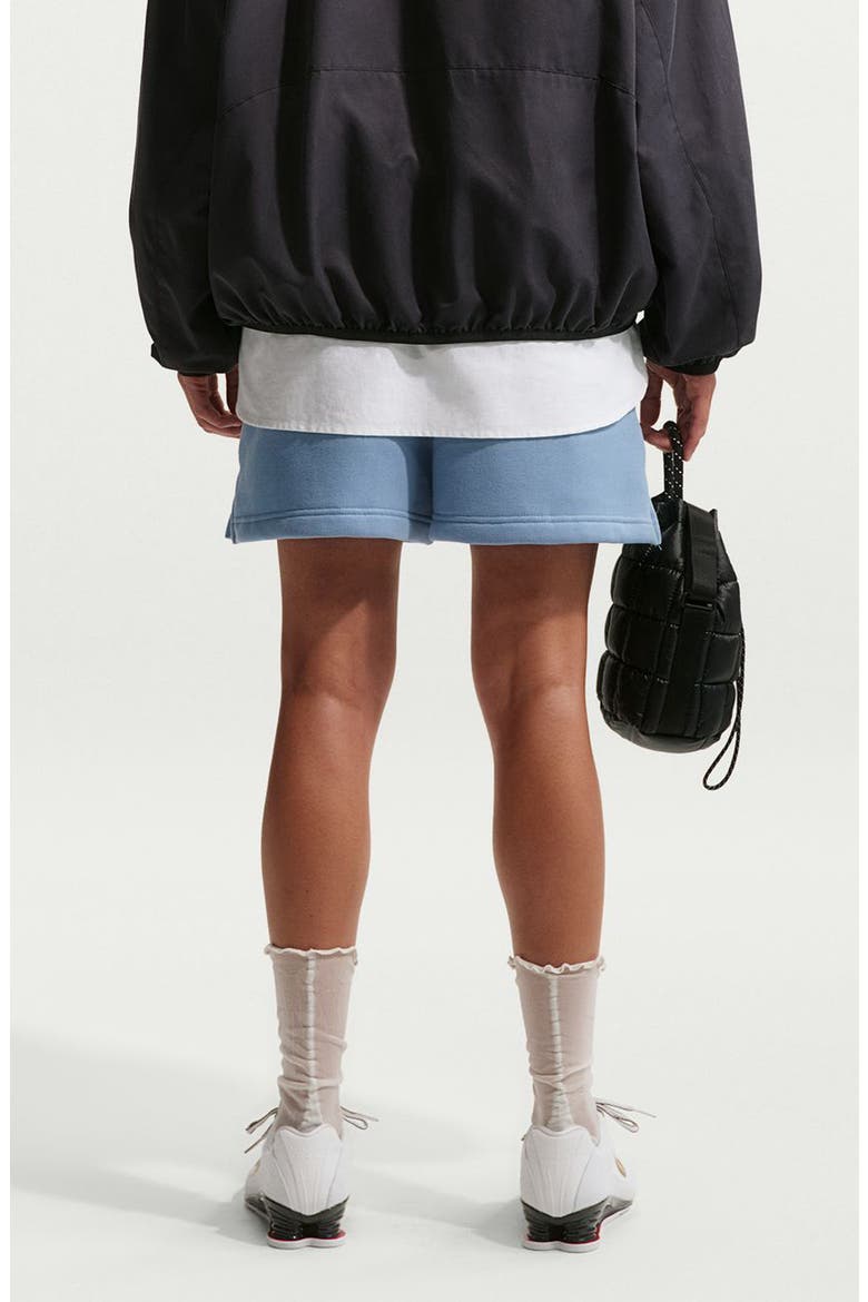 Sportswear Mid Rise Fleece Shorts, Alternate, color, WORK BLUE/ SAIL