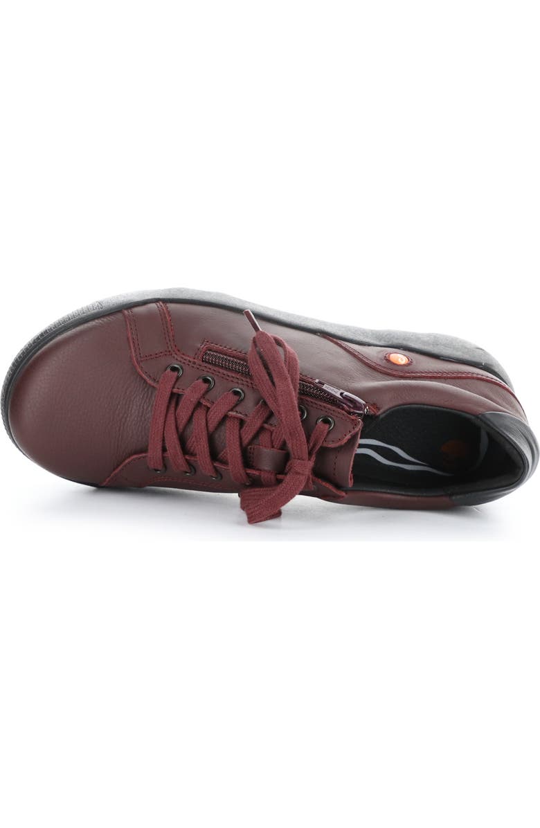 Softinos by Fly London Whiz Sneaker, Alternate, color, 010 Dk Red/Black Smo