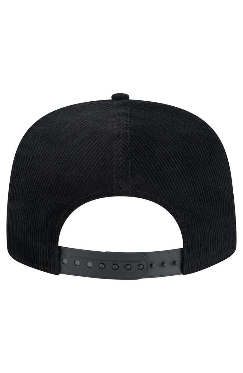 New Era Men's New Era Black Miami Dolphins City Originals Corduroy Skipper Golfer Snapback Hat, Alternate, color, 