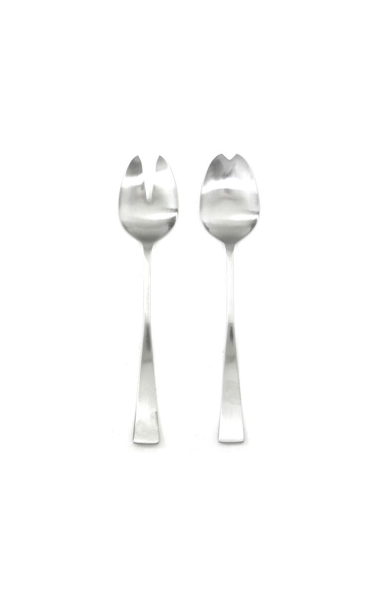 Mepra Italia Salad Serving Set - 2 Pieces, Main, color, Ice Silver