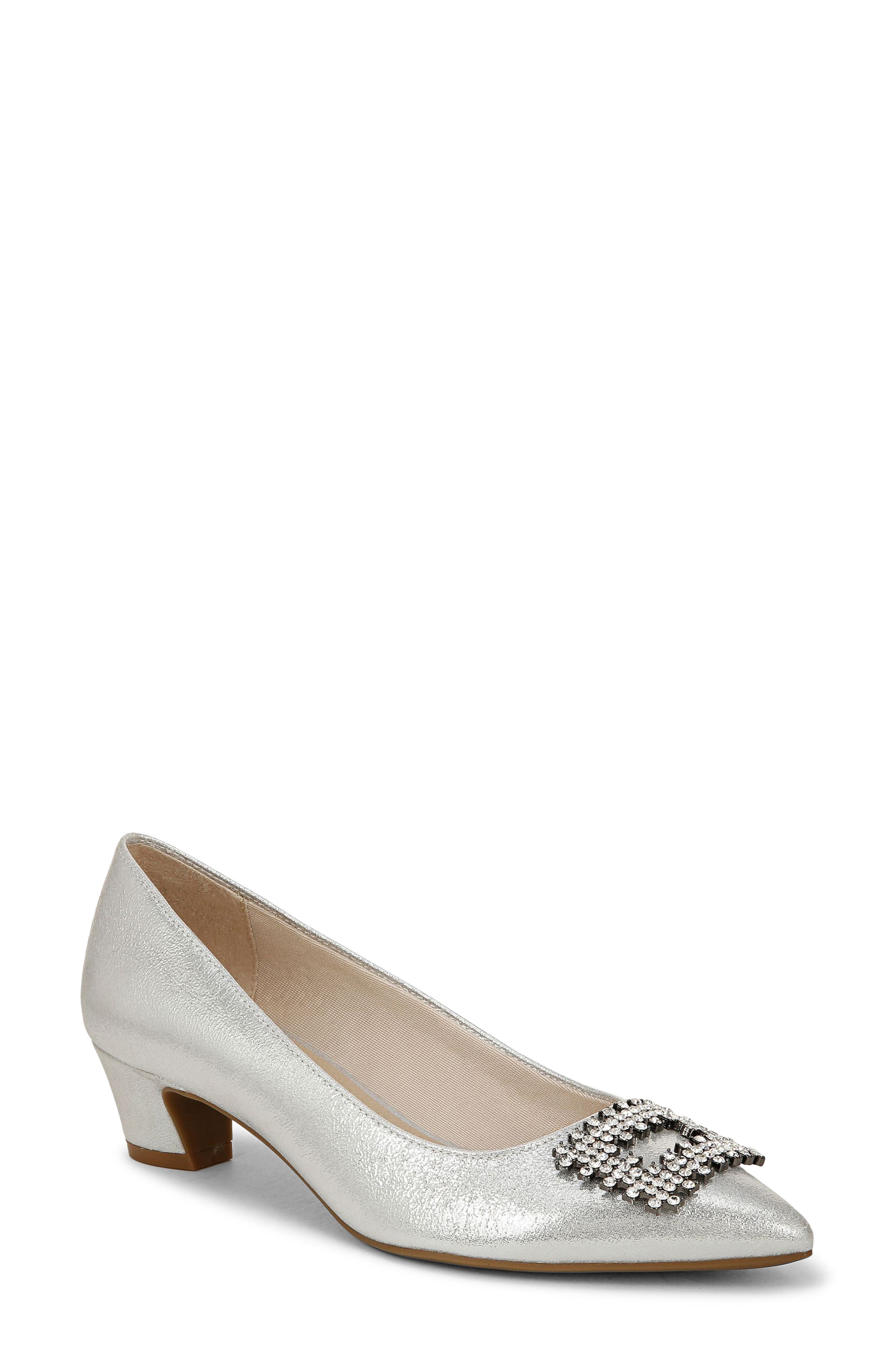 LifeStride Minx Bling Pointed Toe Pump in Silver 