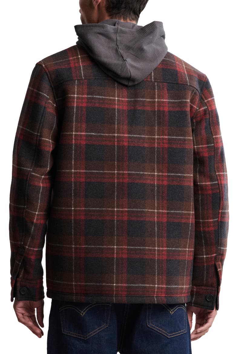 Plaid Shacket, Alternate, color, RUSSET PLAID