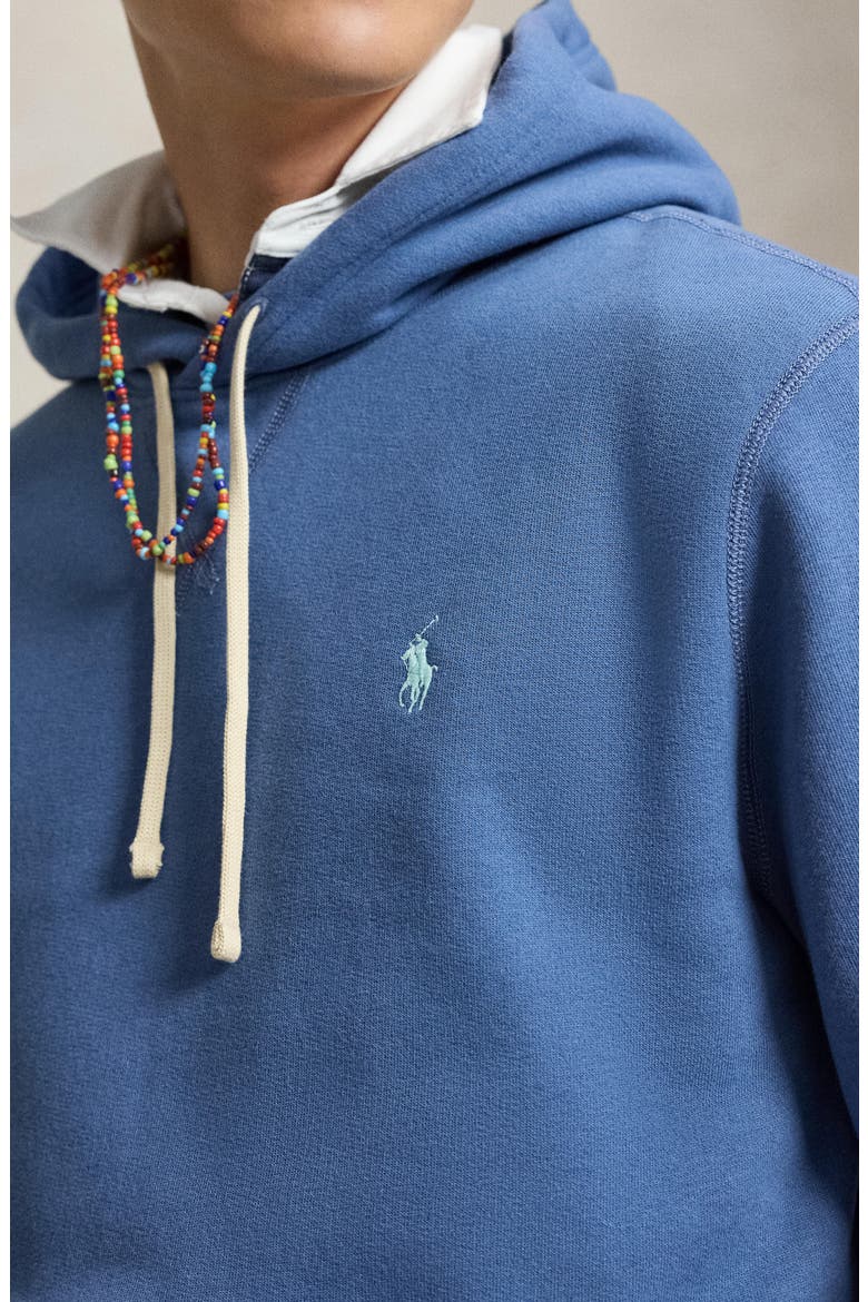 Fleece Hoodie, Alternate, color, BLUE