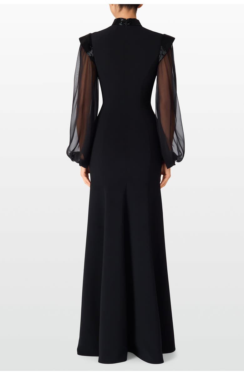 Jenny Packham Isabelle Maxi Dress, Alternate, color, Liquorice