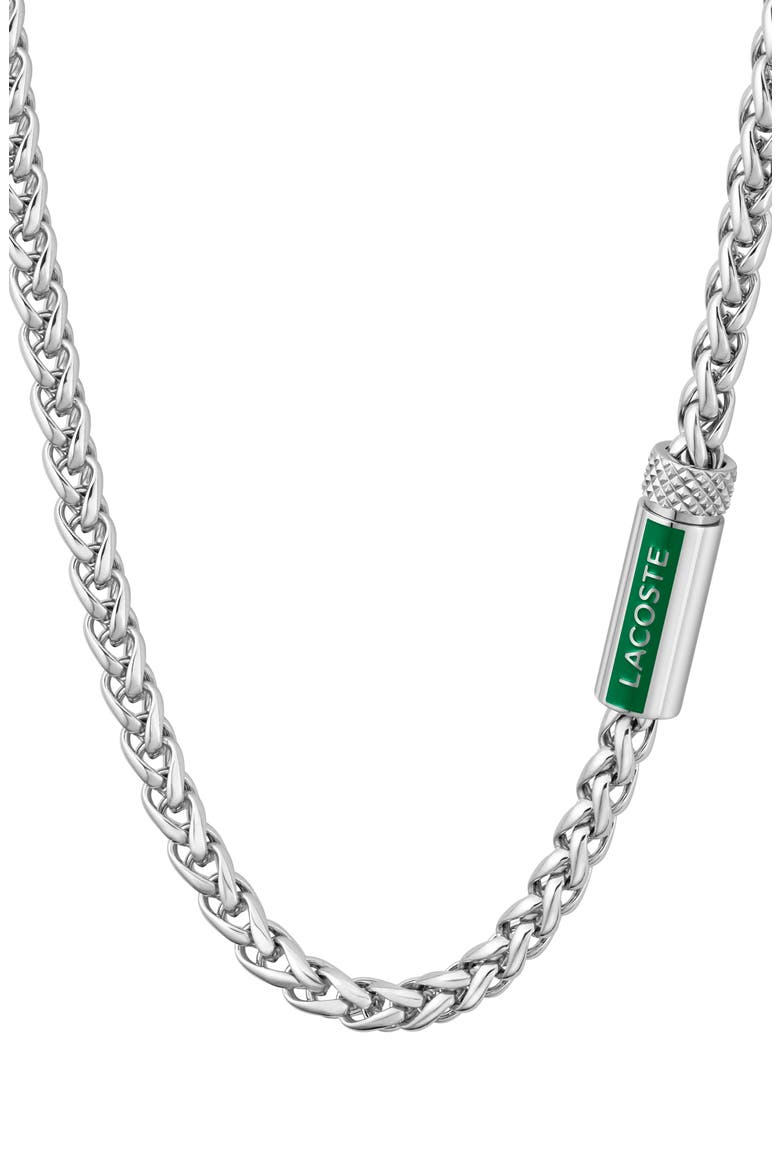 Men's Spelt Necklace, Alternate, color, SILVER
