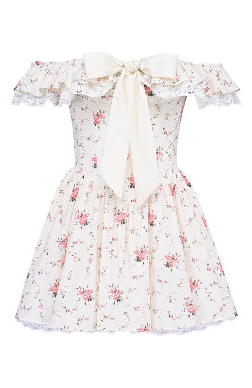 House Of Cb Jaide Off The Shoulder Minidress In White