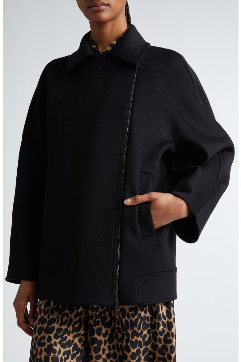 Rotondo Double Breasted Virgin Wool Jacket, Alternate, color, BLACK