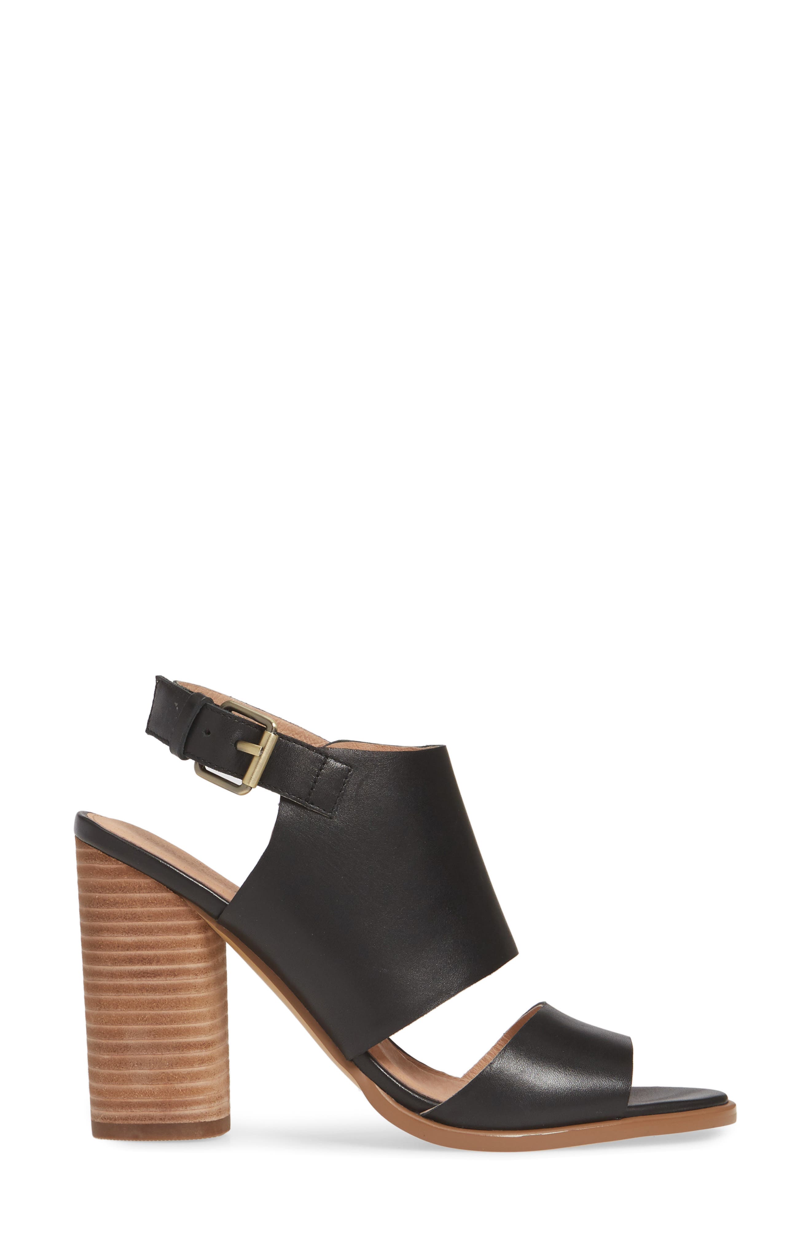 Miriam Sandal, Alternate, color, BLACK LEATHER