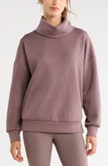 Zella Cozy Luxe Funnel Neck Sweatshirt
