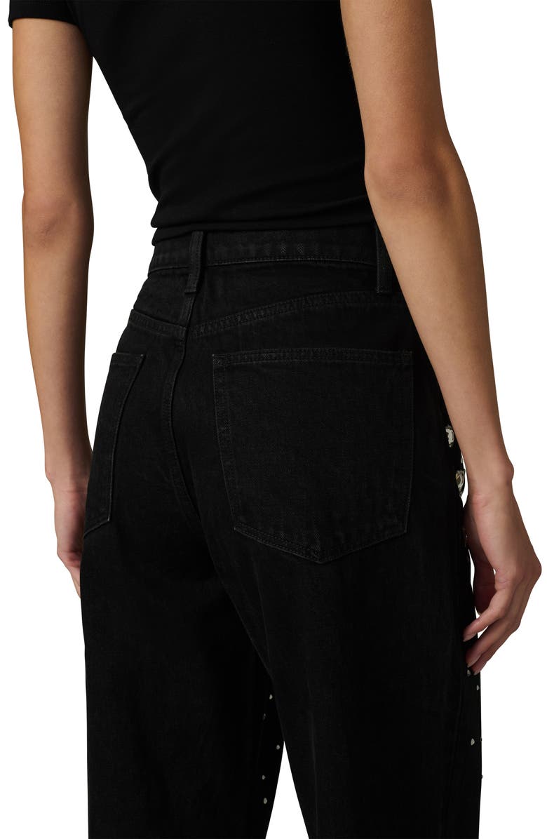 Joe's Jeans The Harlowe Stone Embellished High Waist Wide Leg Jeans, Alternate, color, Constellation