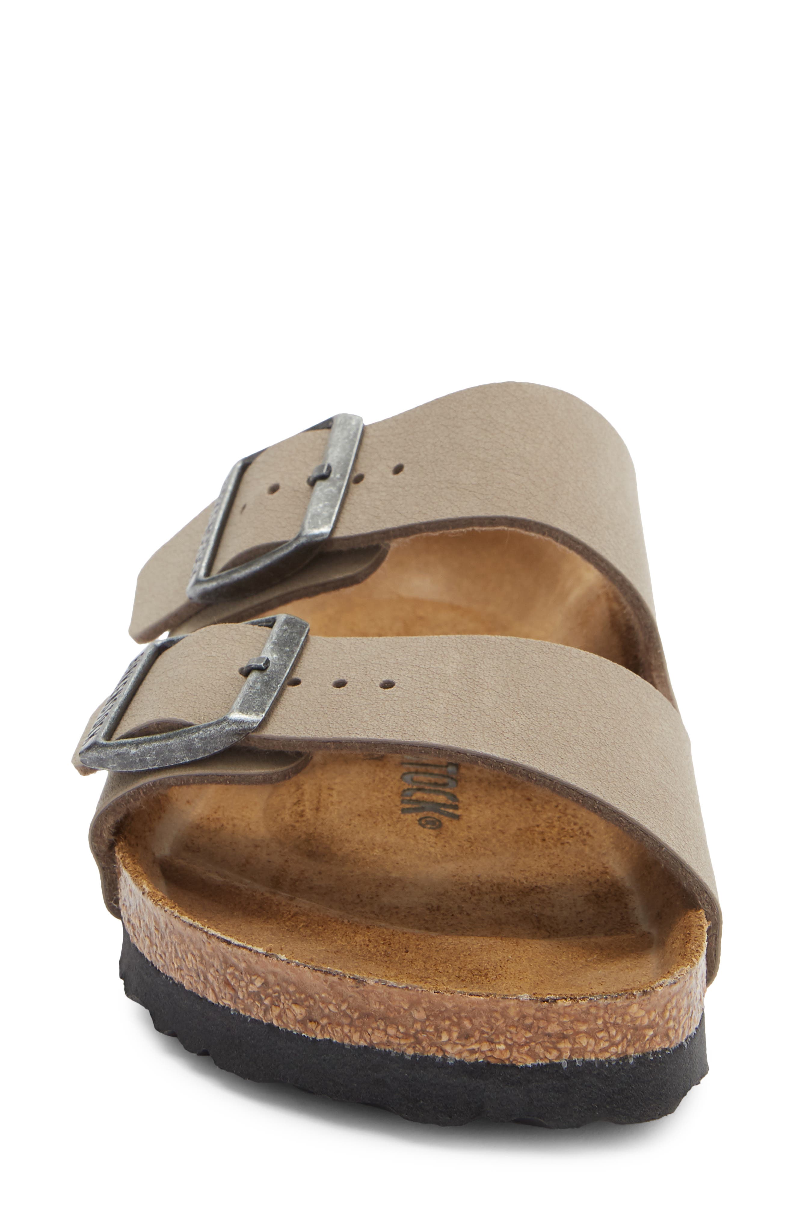 Arizona Double Buckle Slide Sandal, Alternate, color, GRAY TAUPE