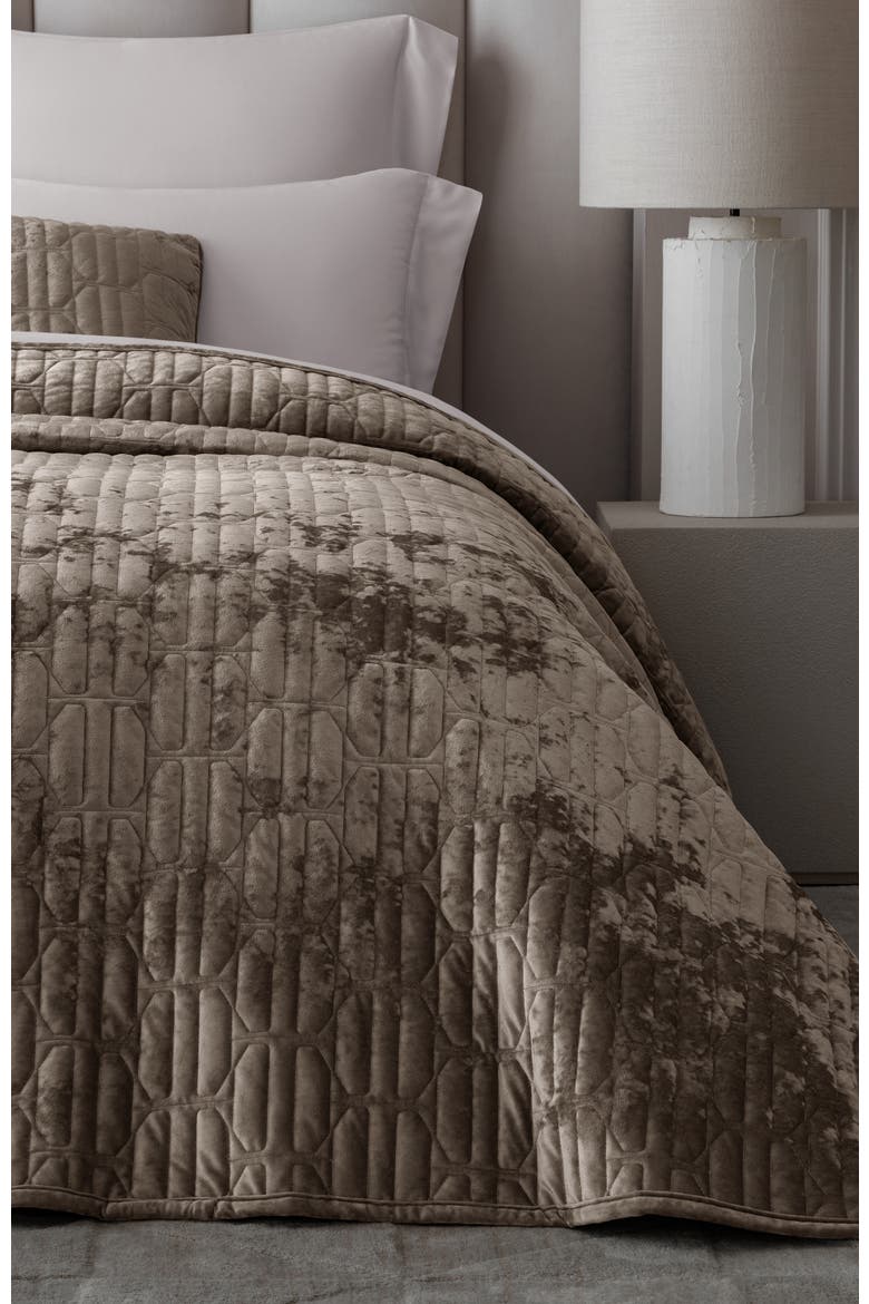 Arnas Bedcover, Alternate, color, Brown