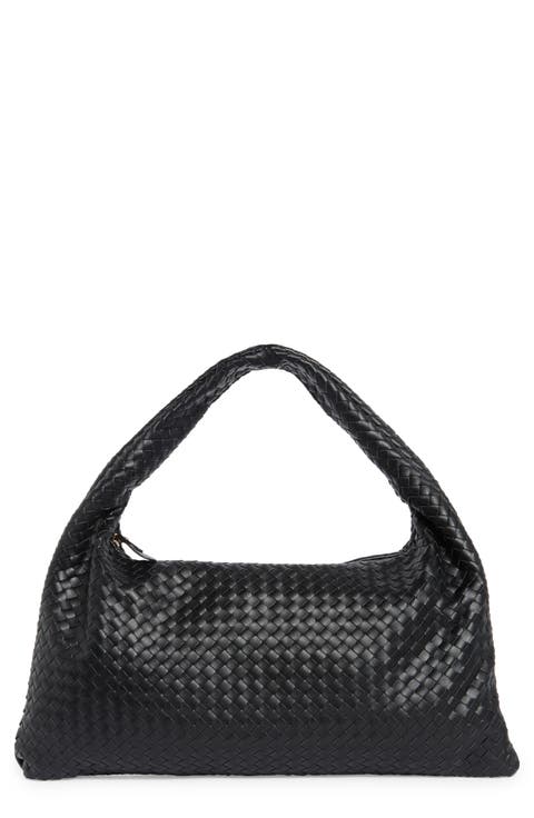 Woven Hobo Shoulder Bag