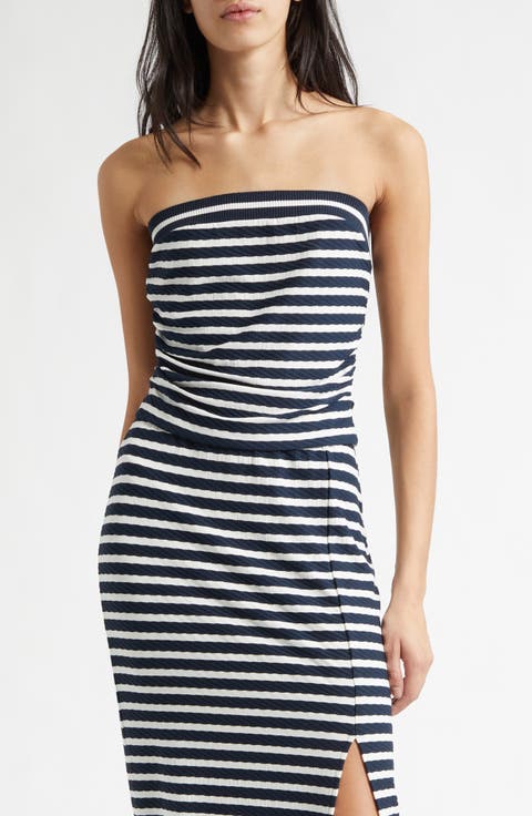 Raya Stripe Strapless Top
