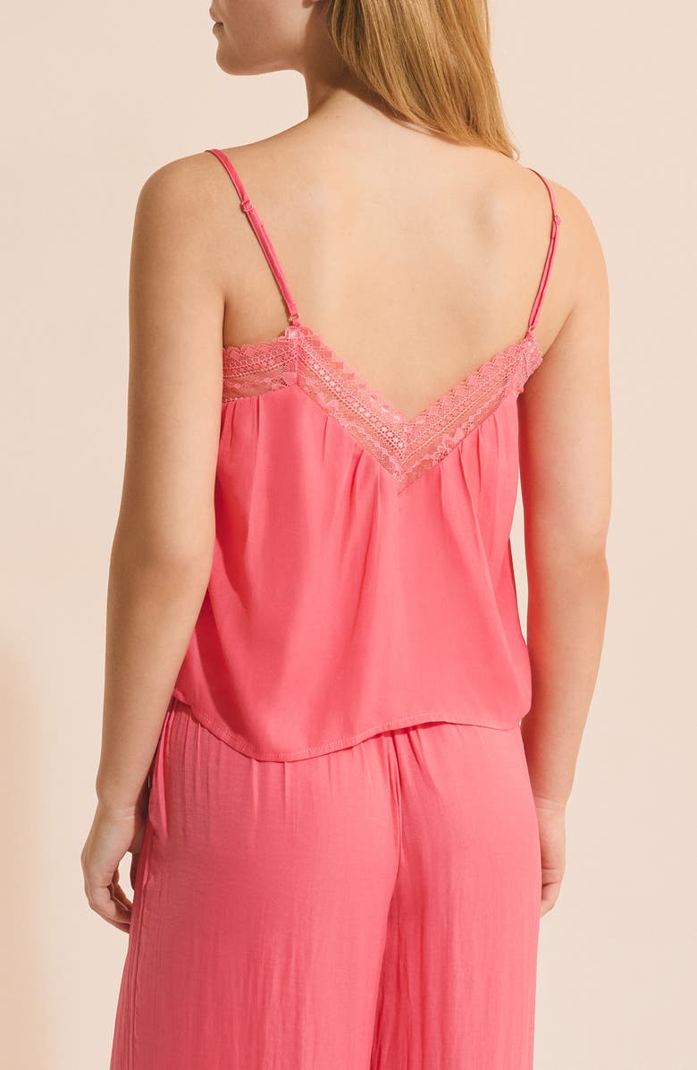 Etam Panama Lace Trim Camisole, Alternate, color, Grenadine