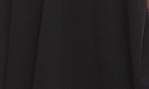 Topshop Linen Trapeze Swing Mini Dress In Black