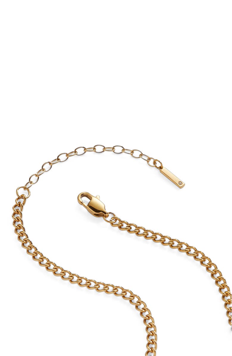 Alex and Ani Mama Curb Chain Necklace, Alternate, color, Gold