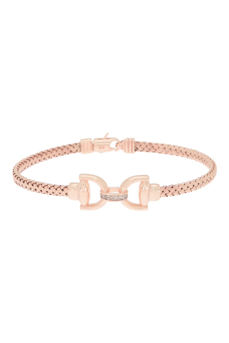Diamond Bangle Bracelet - 0.06ct., Main, color, ROSE