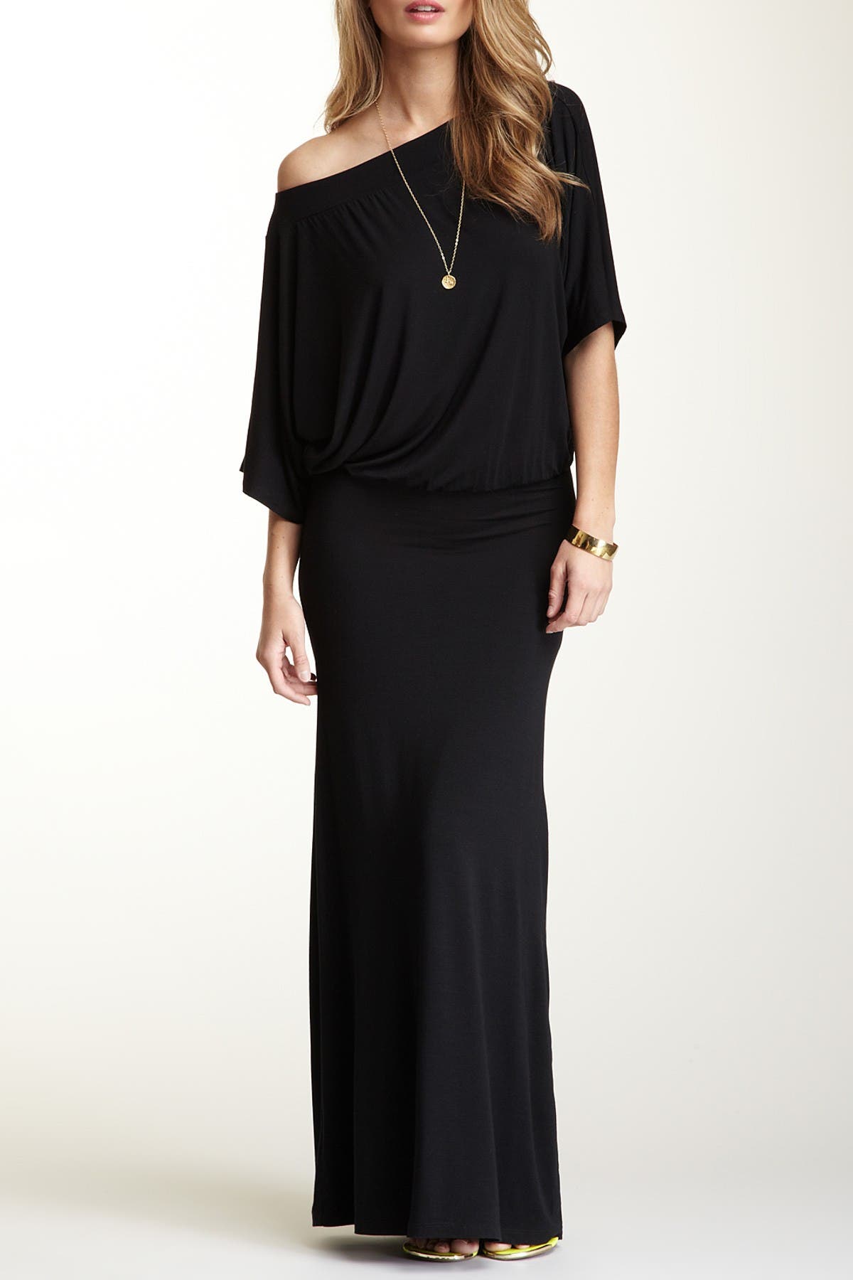 GO COUTURE Dolman Sleeve Maxi Dress