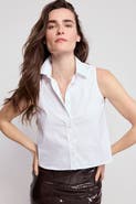 The Shirt by Rochelle Behrens The Boxy Cropped Sleeveless Shirt