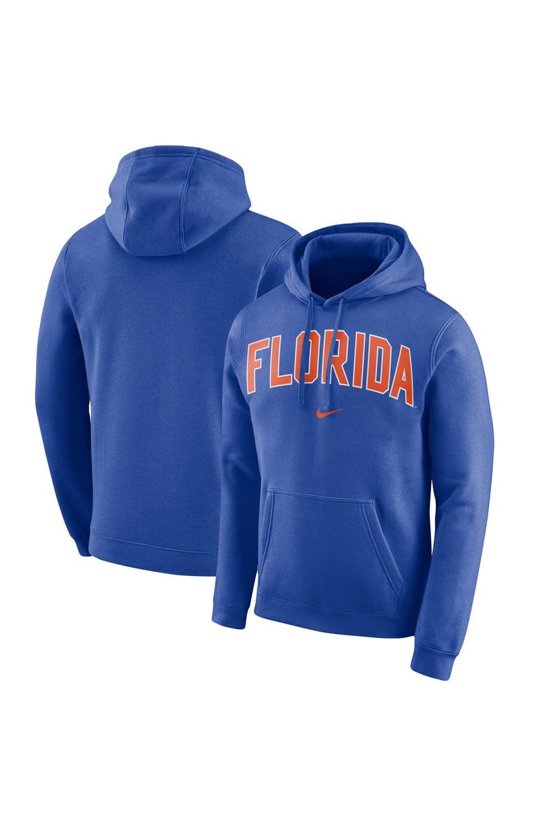 Nike Men's Nike Royal Florida Gators Arch Club Fleece Pullover Hoodie, Main, color, 