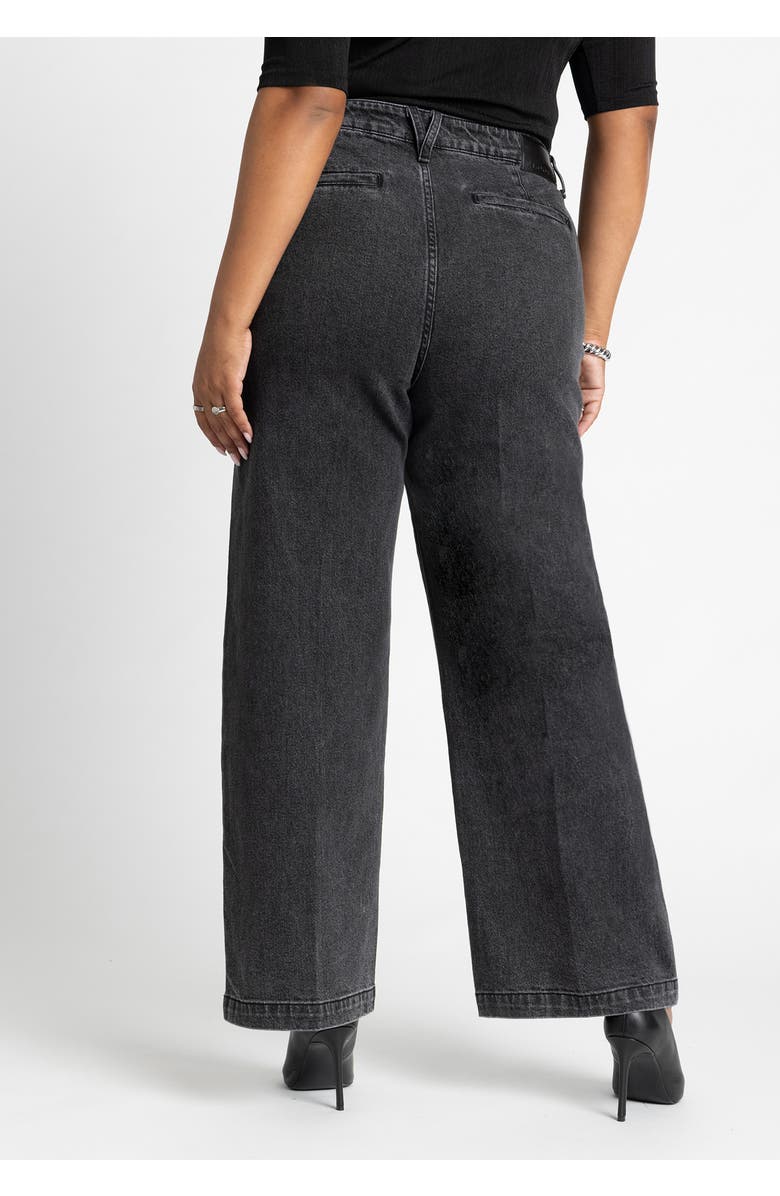 ELOQUII Trouser Jean, Alternate, color, Washed Black