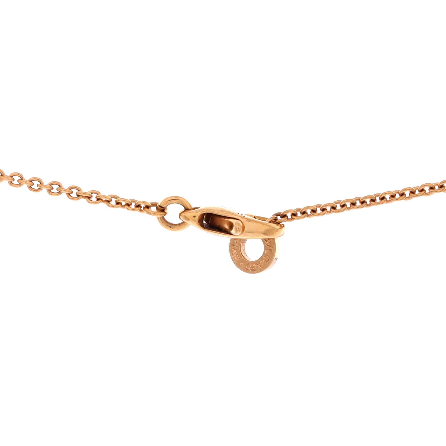 B.Zero1 Design Legend Zaha Hadid Pendant Necklace 18K Rose Gold with Ceramic, Alternate, color, Metallic Gold