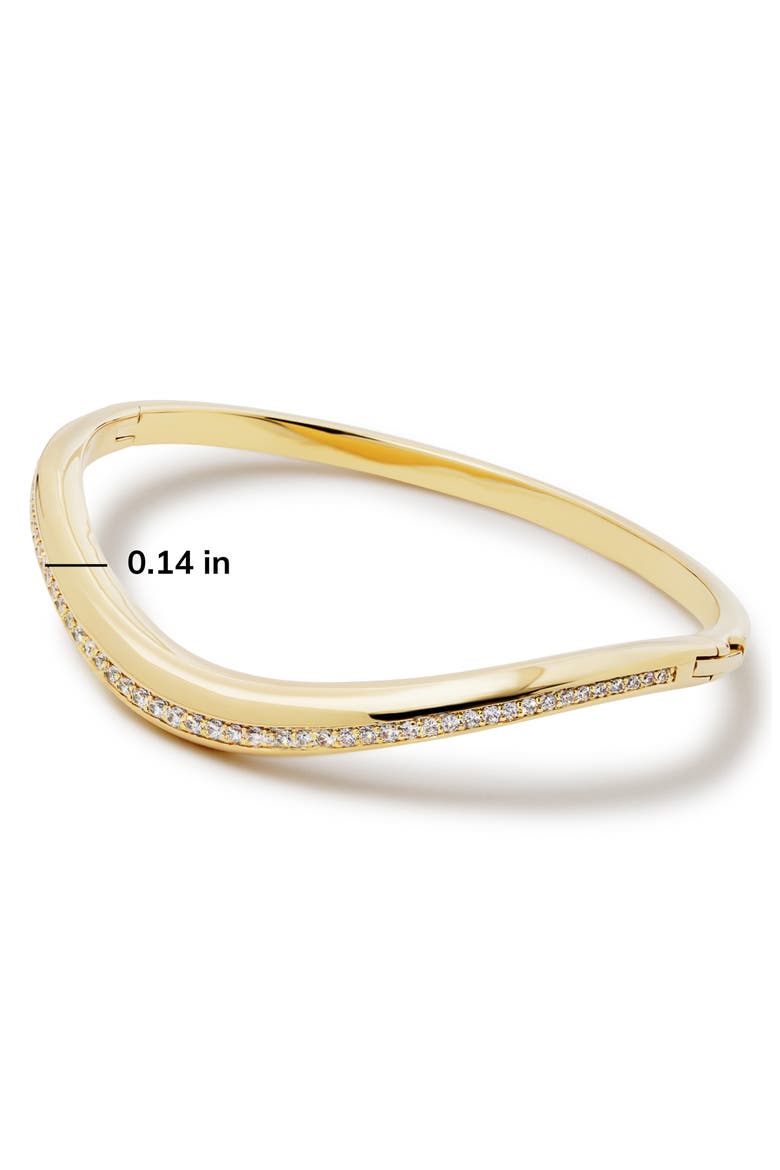 Talia Bangle Bracelet, Alternate, color, GOLD