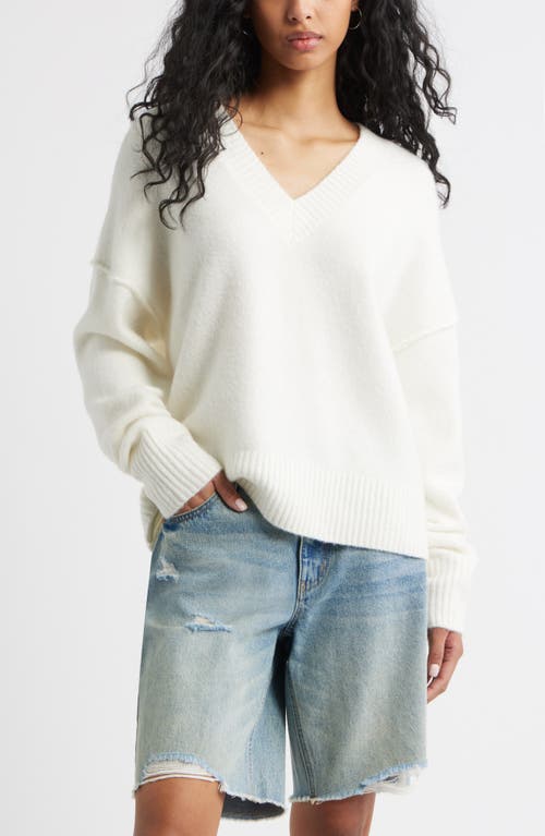 Bp. Oversize Cozy V-neck Sweater In Neutral