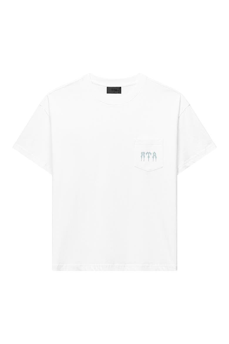Bastien Graphic Pocket T-Shirt, Main, color, WHITE SPIKED R