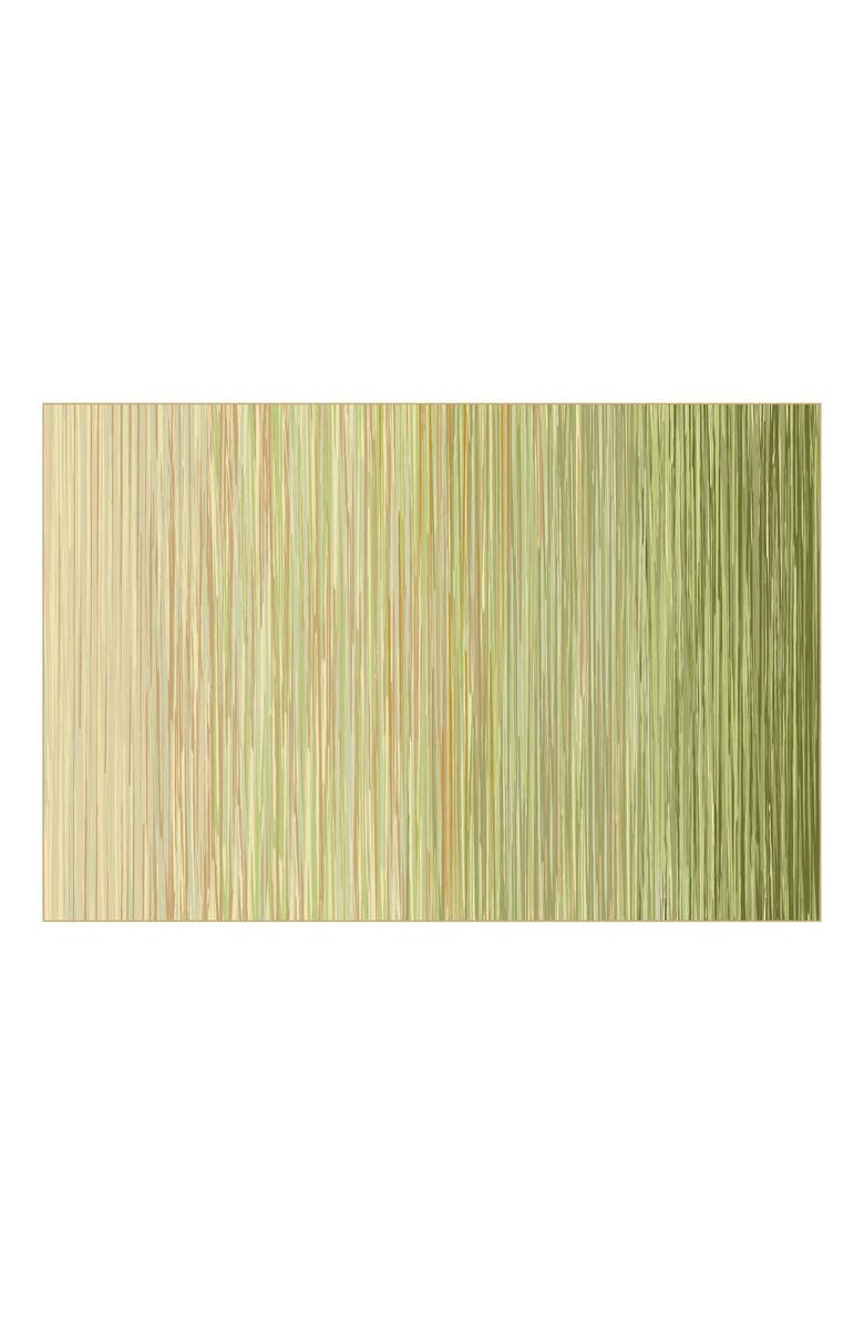 Kaplan Early Learning Company Sense of Place Nature's Stripes Carpet - Green - 4' x 6' Rectangle, Main, color, Green