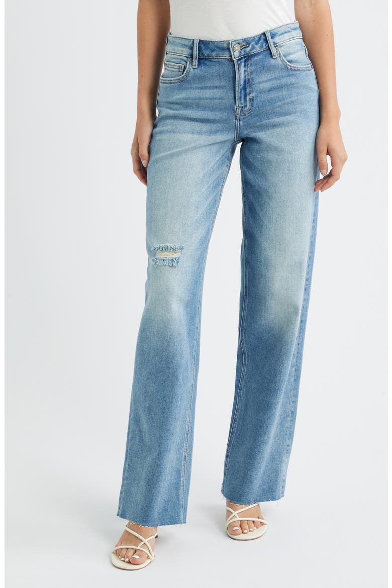Wide Leg Dad Jeans, Main, color, MEDIUM WASH
