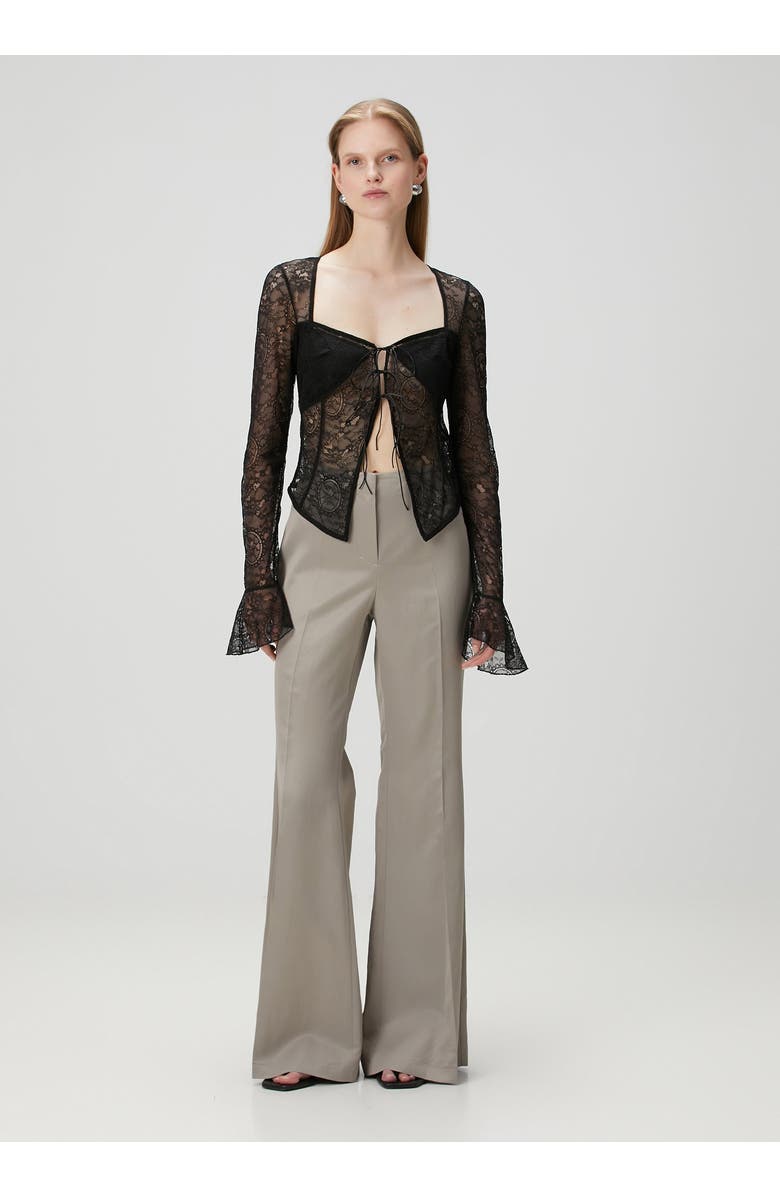 PCFG Linen Blend Shiny Woven Pant, Alternate, color, Beige-Moon Rock