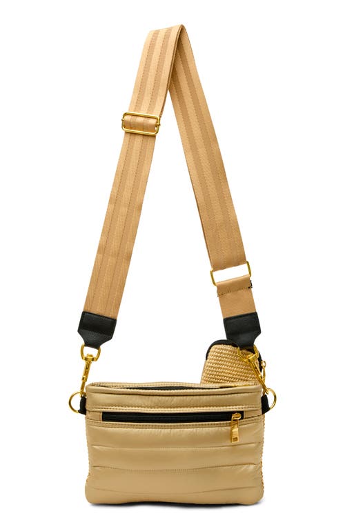 Think Royln Downtown Raffia Crossbody Bag In Sand