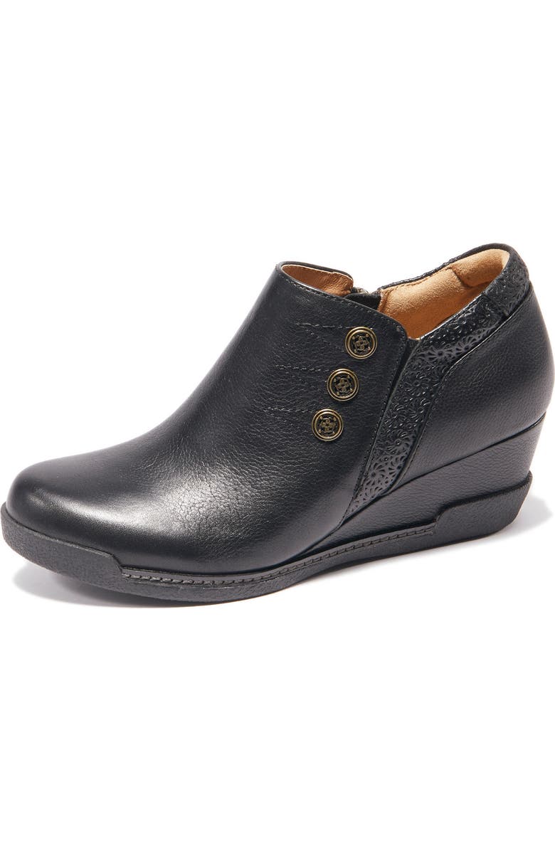 Hälsa Footwear Devina Wedge Bootie, Alternate, color, Black