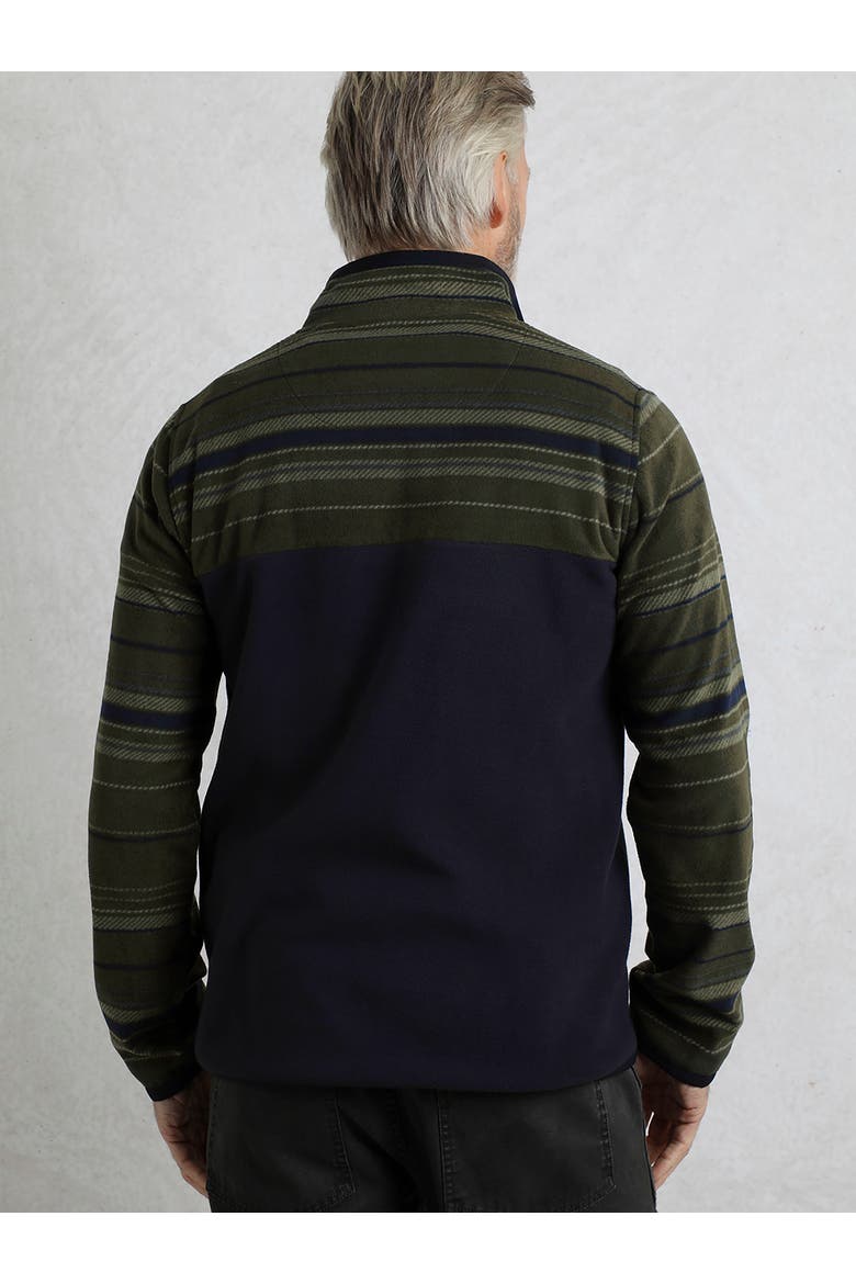 Gilbert 1/4 Zip Striped Microfleece, Alternate, color, Fir Green