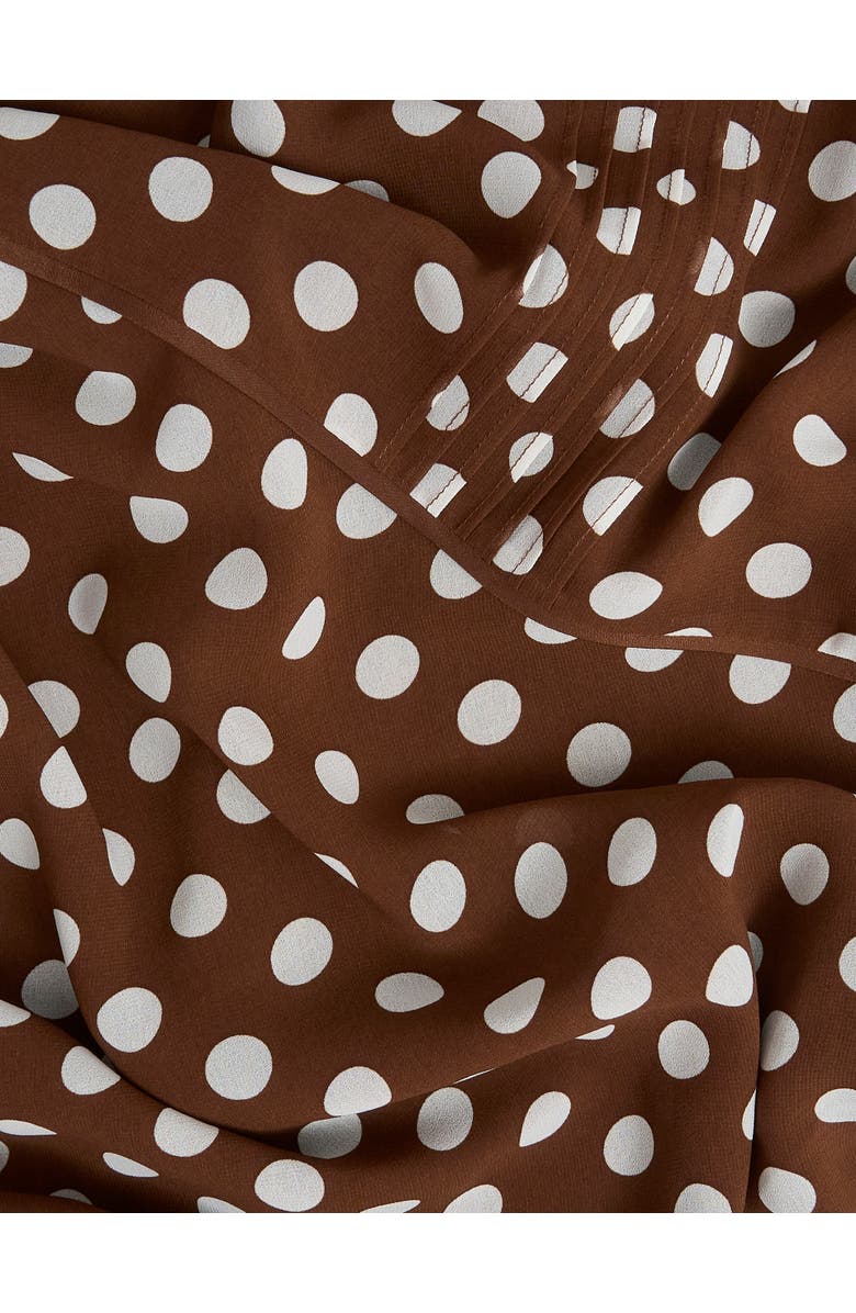 HOBBS LONDON Dorothy Dress, Alternate, color, Brown Ivory