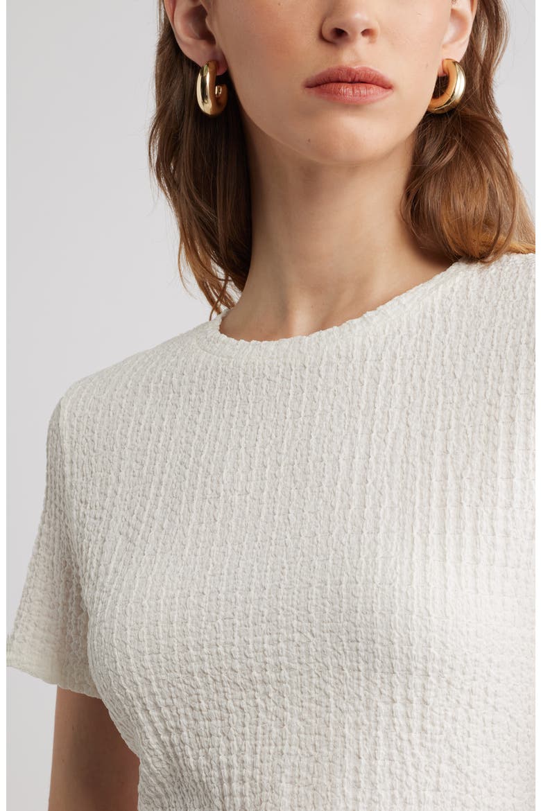 Textured T-Shirt, Alternate, color, IVORY TOFU