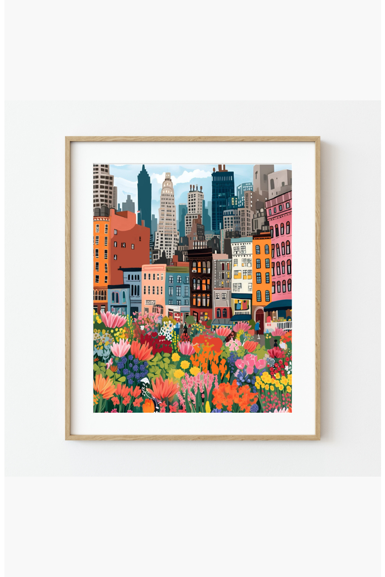 NYC Flower Market Paint by Numbers Kit, Alternate, color, Multicolor