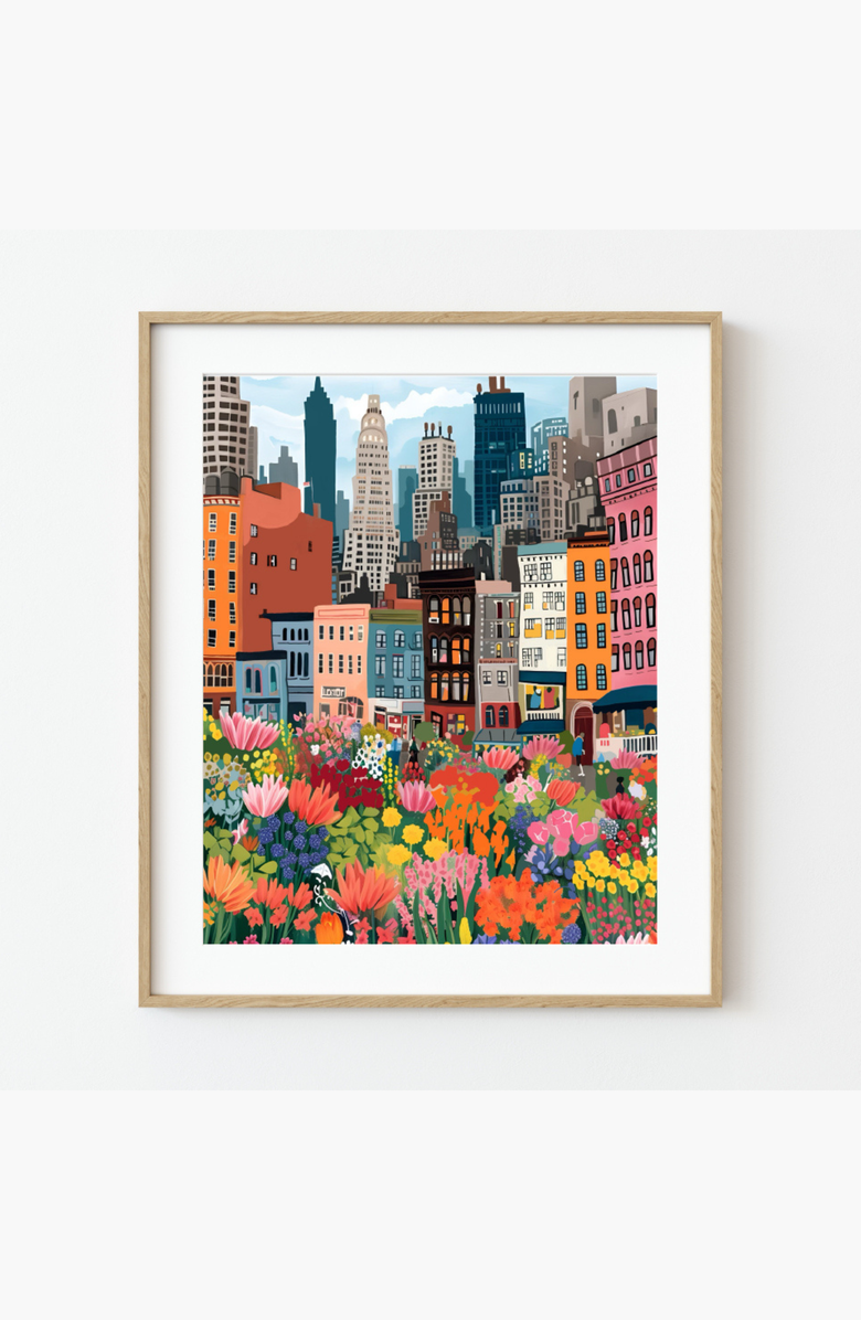 Pink Picasso Kits NYC Flower Market Paint by Numbers Kit, Alternate, color, Multicolor