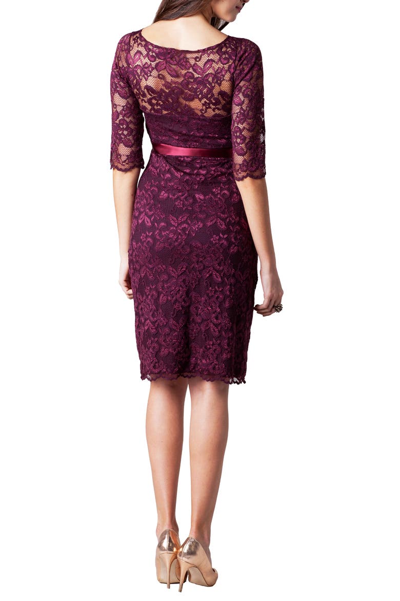 Amelia Maternity Dress, Alternate, color, CLARET